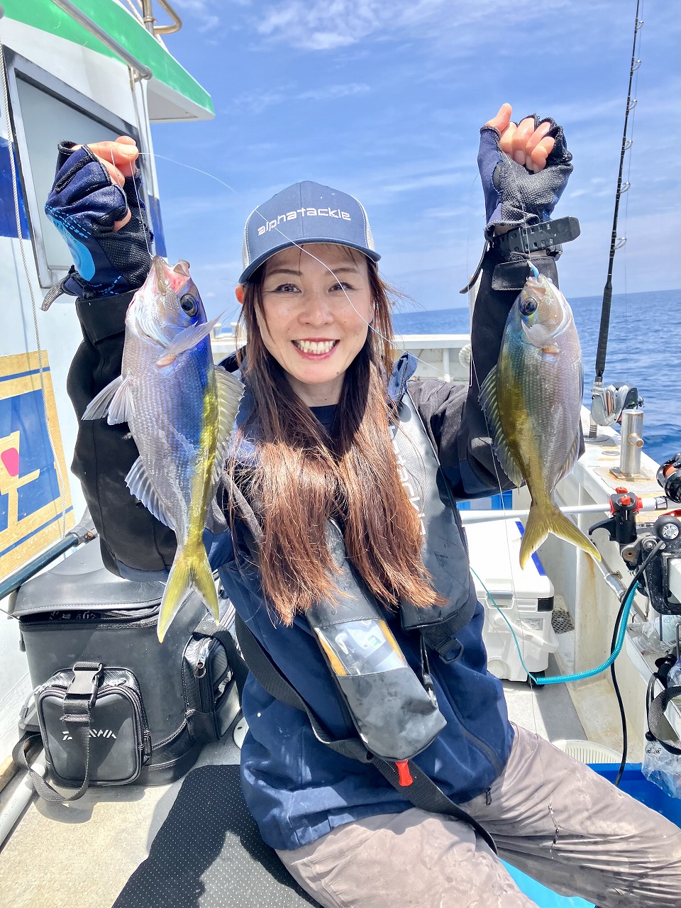 何が釣れるか？　ベタ凪の金洲　