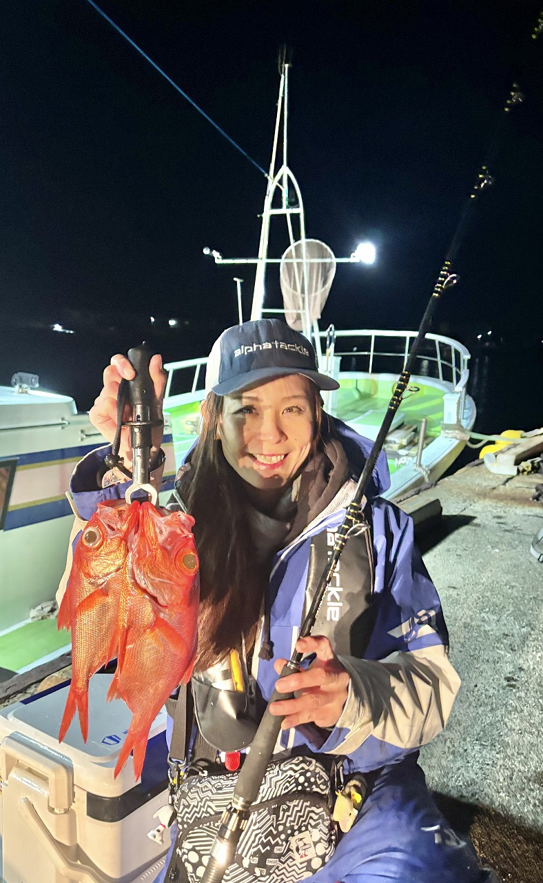 HBアカムツでキンメダイ２桁キャッチ成功！